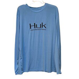 HUK Performance Fishing Pullover Sun‎ UV Long Sleeve Shirt Size XL